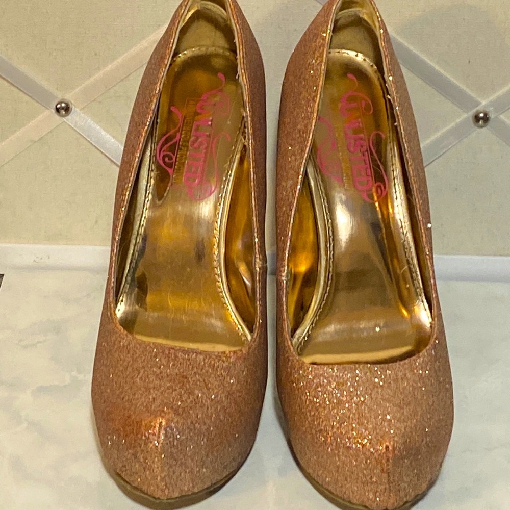 Sparkle (s8) Copper Glitter Stilletos